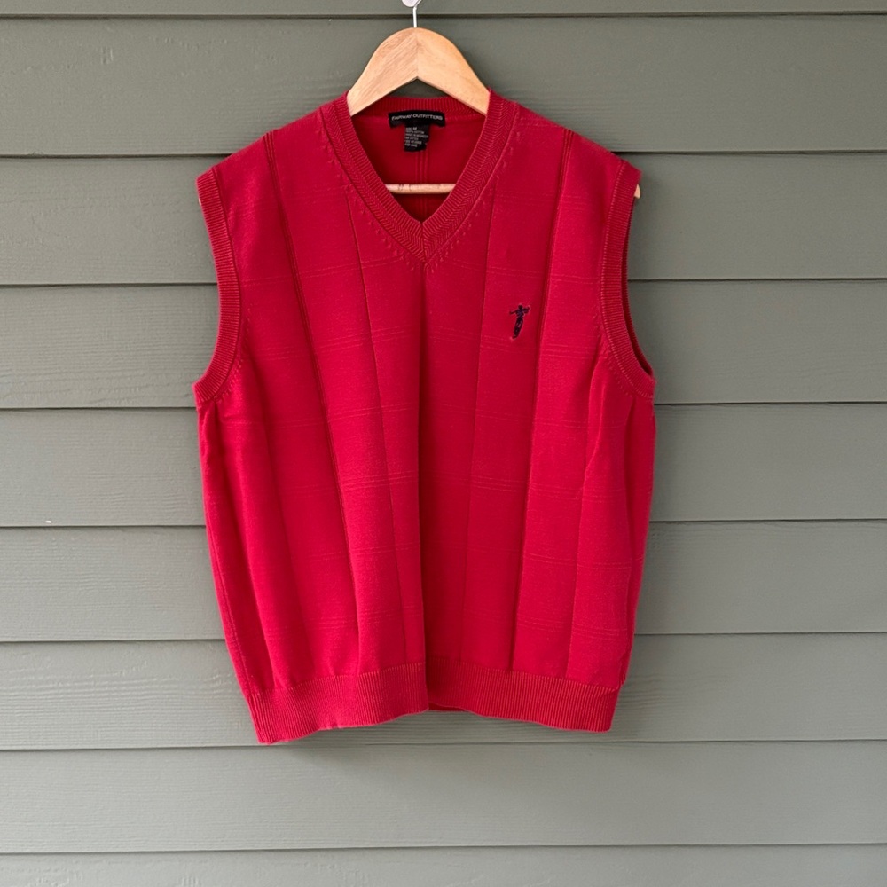 Men's Red Sweater Vest